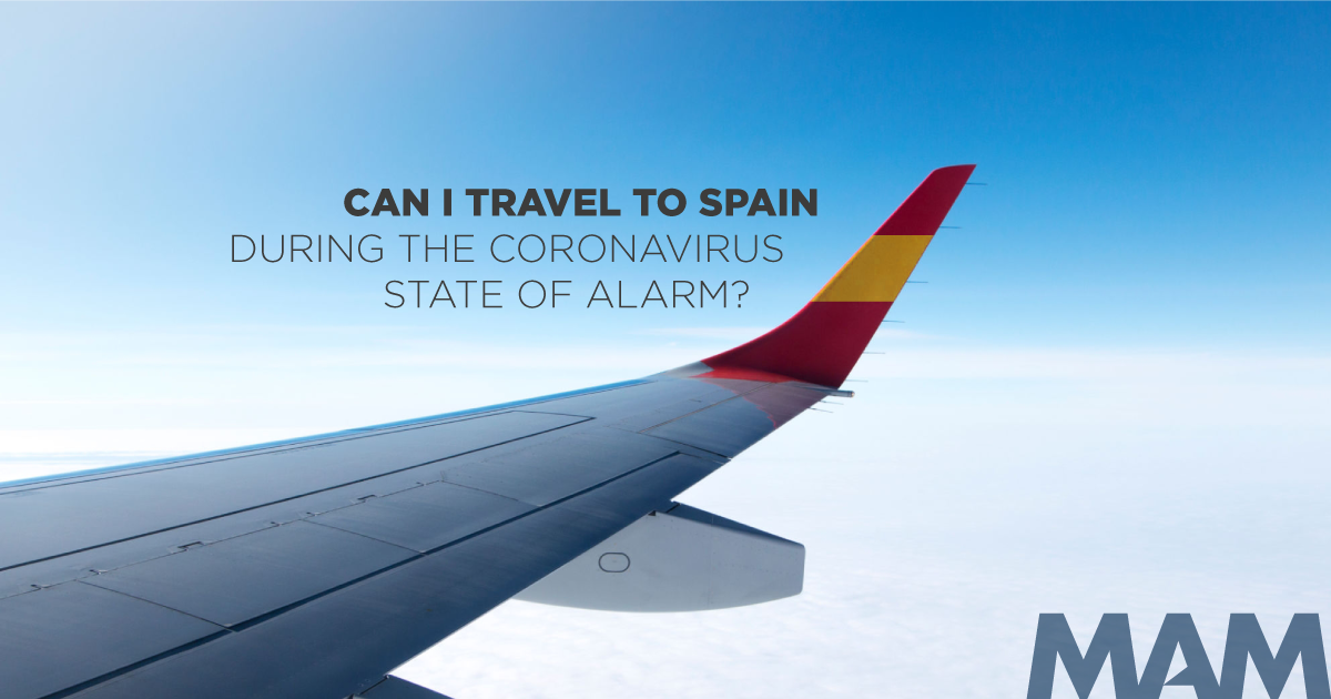 Can I travel to Spain during the Coronavirus state of alarm?